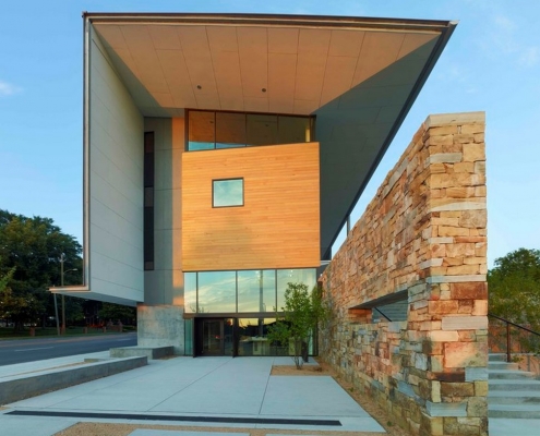 modern green building Raleigh by Frank Harmon